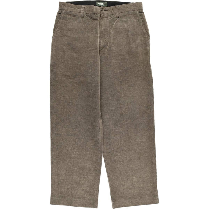 2000'S Eddie Bauer Classic Fit Corduroy Pants, Men's, Size 34 cotton Khaki type brown Vintage Second Hand