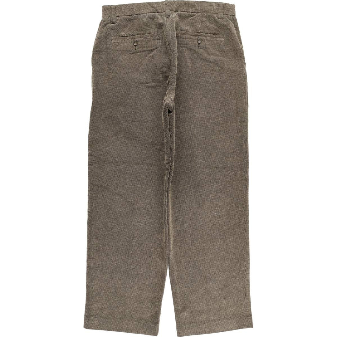 2000'S Eddie Bauer Classic Fit Corduroy Pants, Men's, Size 34 cotton Khaki type brown Vintage Second Hand