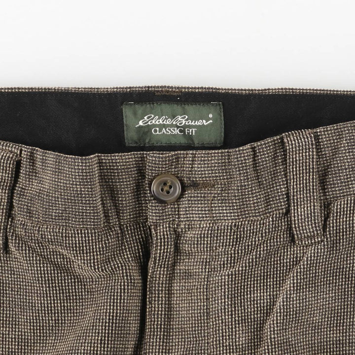 2000'S Eddie Bauer Classic Fit Corduroy Pants, Men's, Size 34 cotton Khaki type brown Vintage Second Hand