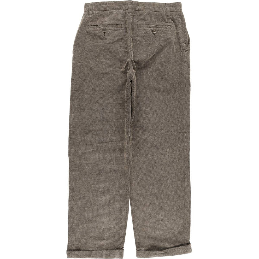 2000'S Eddie Bauer Classic Fit Corduroy Pants, Men's, Size W32 cotton Khaki type brown Vintage Second Hand