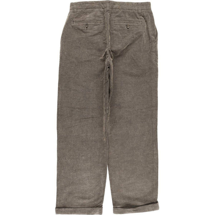 2000'S Eddie Bauer Classic Fit Corduroy Pants, Men's, Size W32 cotton Khaki type brown Vintage Second Hand