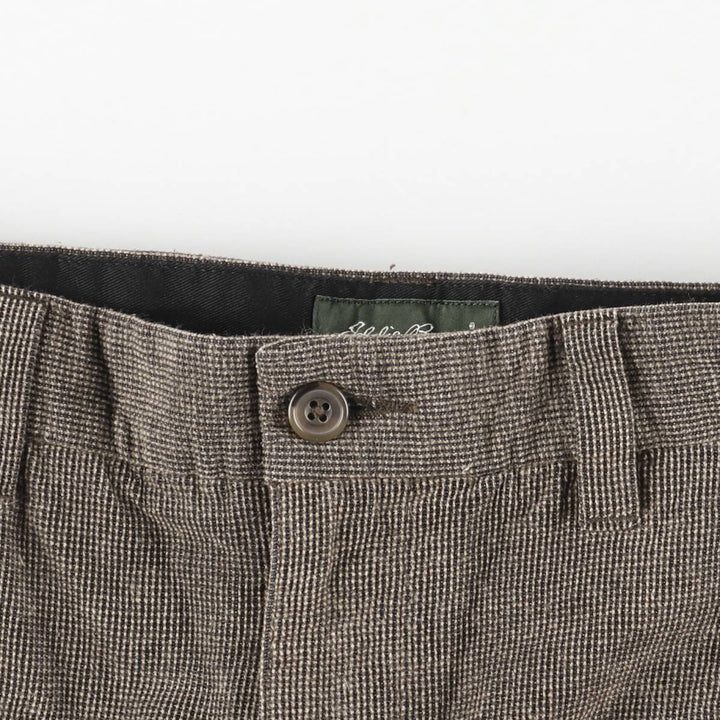 2000'S Eddie Bauer Classic Fit Corduroy Pants, Men's, Size W32 cotton Khaki type brown Vintage Second Hand