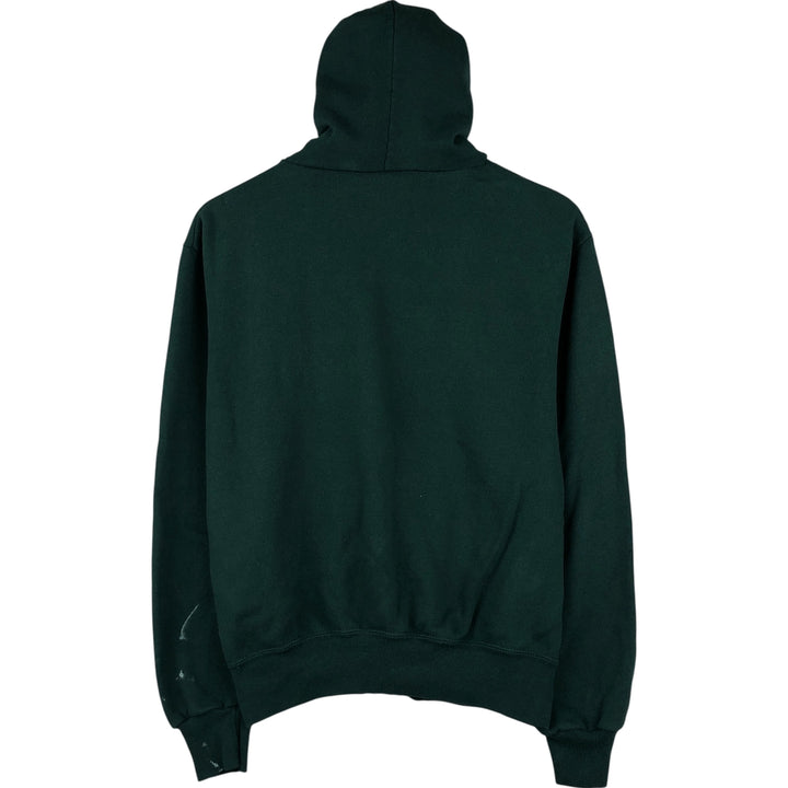 Vintage 1990'S St. John's Bay full-zip sweatshirt hoodie, made in the USA, size L. cotton Green type dark green Vintage Second Hand