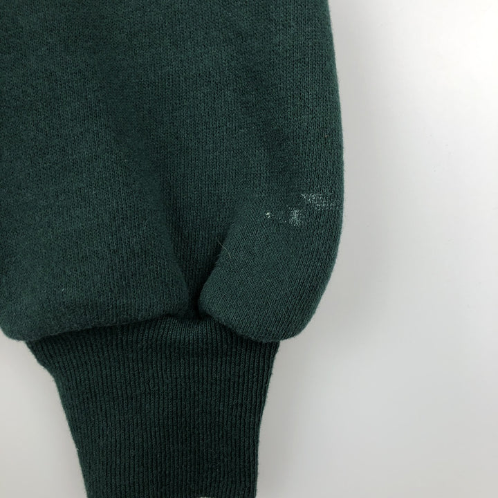 Vintage 1990'S St. John's Bay full-zip sweatshirt hoodie, made in the USA, size L. cotton Green type dark green Vintage Second Hand