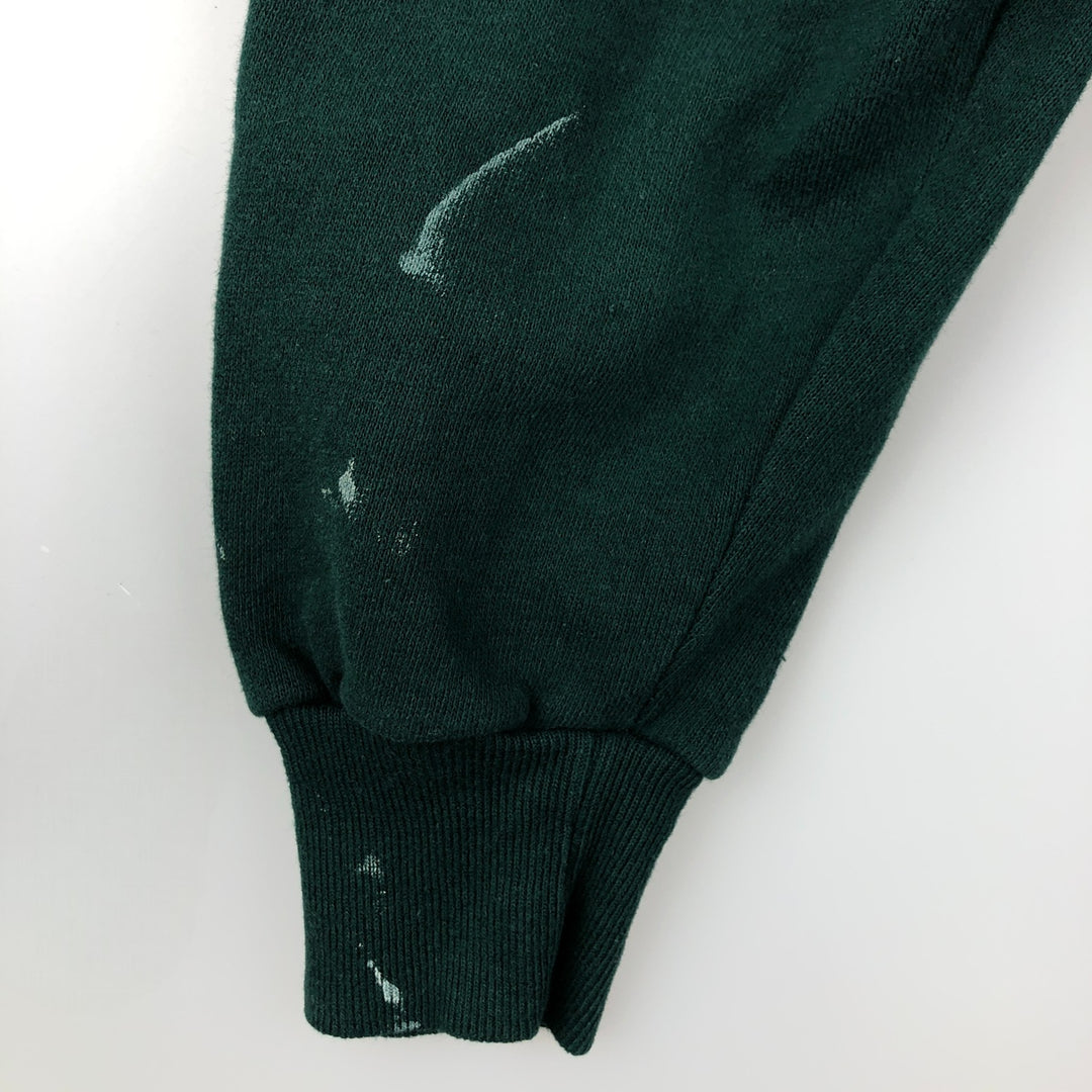 Vintage 1990'S St. John's Bay full-zip sweatshirt hoodie, made in the USA, size L. cotton Green type dark green Vintage Second Hand