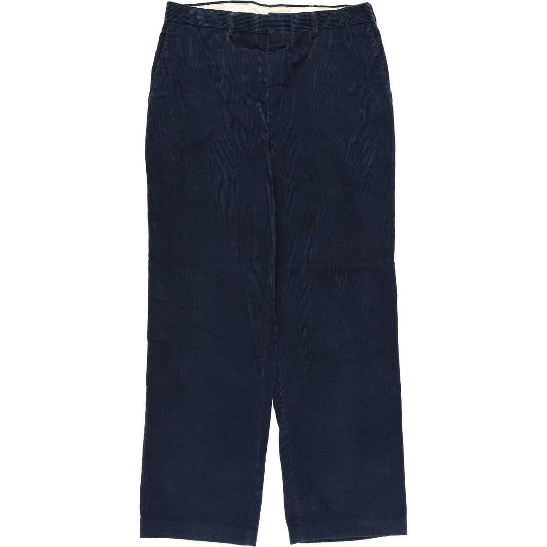 Haggar Casuals Corduroy Pants, Men's Size 34 cotton navy blue type Vintage Second Hand