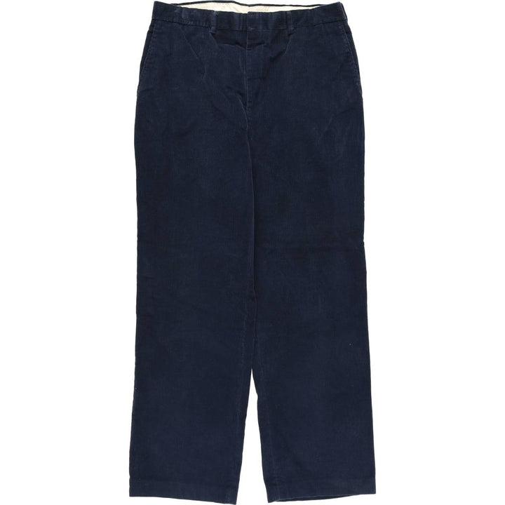 Haggar Casuals Corduroy Pants, Men's Size 34 cotton navy blue type Vintage Second Hand