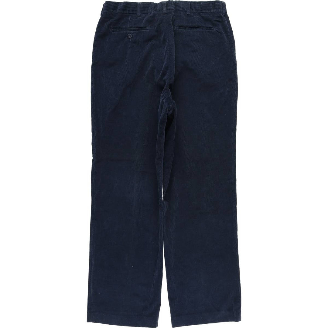 Haggar Casuals Corduroy Pants, Men's Size 34 cotton navy blue type Vintage Second Hand