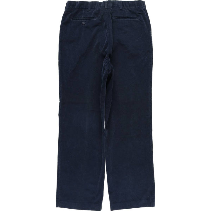 Haggar Casuals Corduroy Pants, Men's Size 34 cotton navy blue type Vintage Second Hand