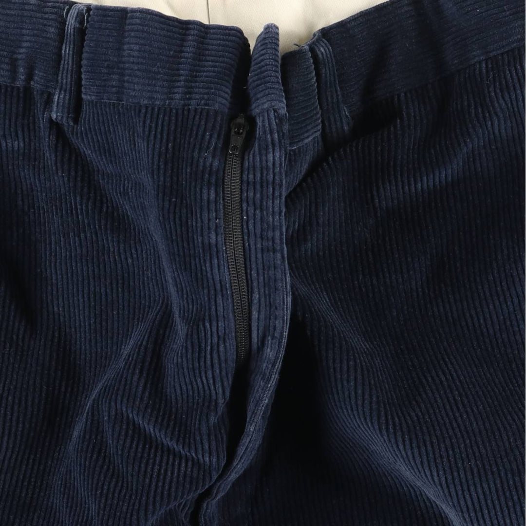 Haggar Casuals Corduroy Pants, Men's Size 34 cotton navy blue type Vintage Second Hand