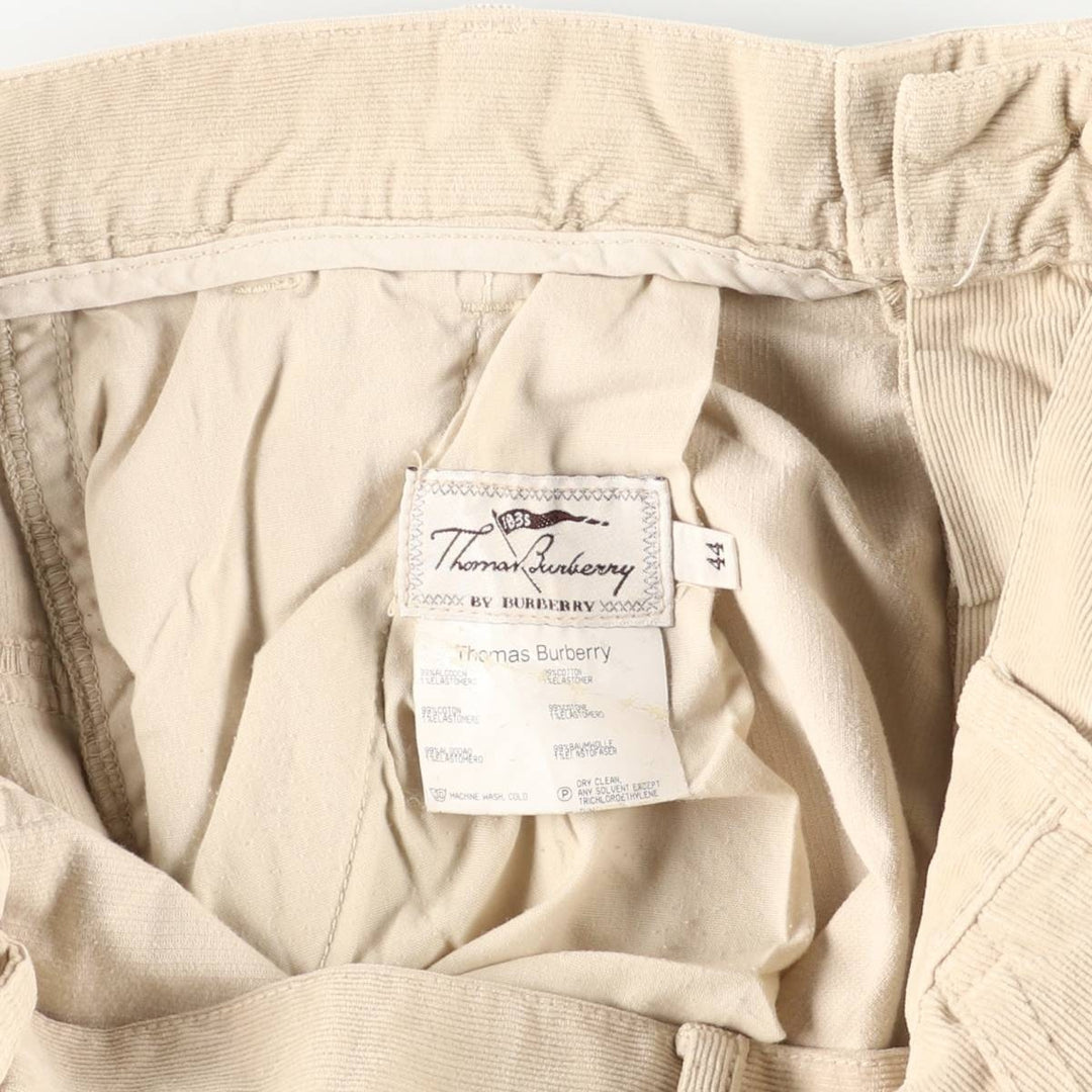 Burberry's Thomas Burberry corduroy pants, size 44, men's size 34 (equivalent to a w34) cotton Beige type Vintage Second Hand