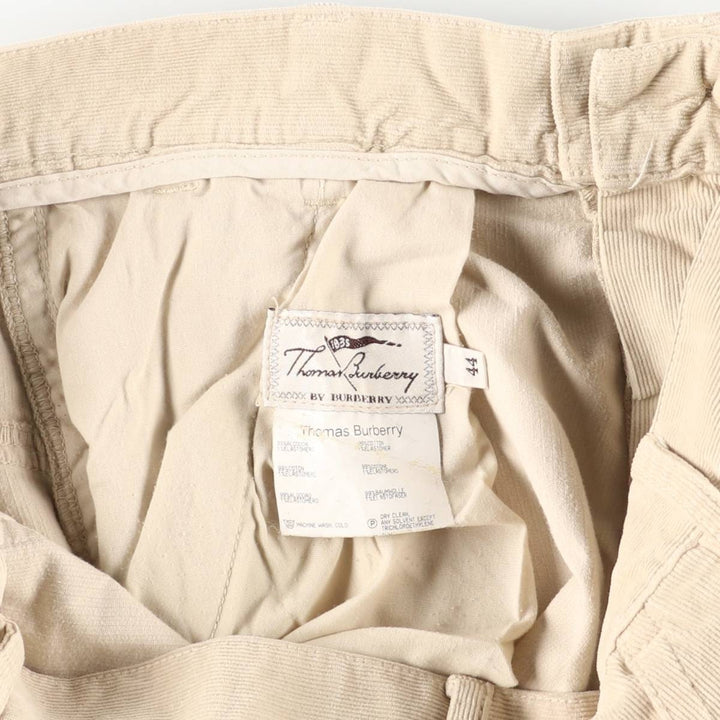 Burberry's Thomas Burberry corduroy pants, size 44, men's size 34 (equivalent to a w34) cotton Beige type Vintage Second Hand