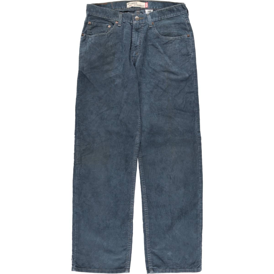 2000'S Levi's 559 Relaxed Straight Corduroy Pants, Men's, Size W33 cotton Navy blue Vintage Second Hand