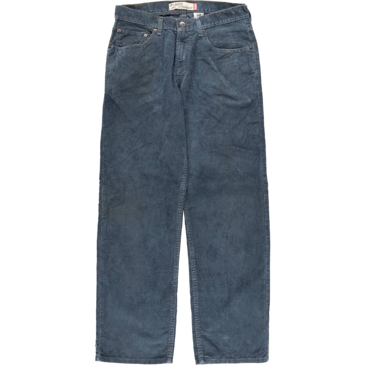 2000'S Levi's 559 Relaxed Straight Corduroy Pants, Men's, Size W33 cotton Navy blue Vintage Second Hand
