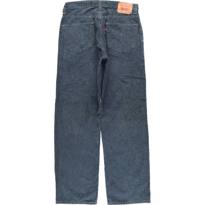 2000'S Levi's 559 Relaxed Straight Corduroy Pants, Men's, Size W33 cotton Navy blue Vintage Second Hand
