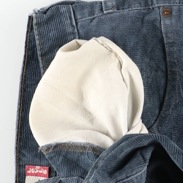2000'S Levi's 559 Relaxed Straight Corduroy Pants, Men's, Size W33 cotton Navy blue Vintage Second Hand
