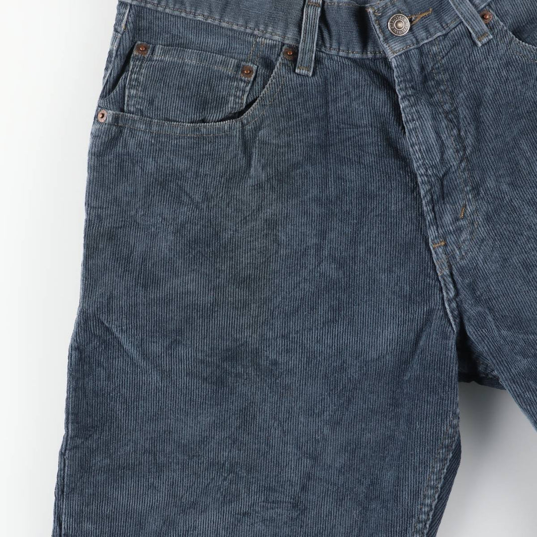 2000'S Levi's 559 Relaxed Straight Corduroy Pants, Men's, Size W33 cotton Navy blue Vintage Second Hand