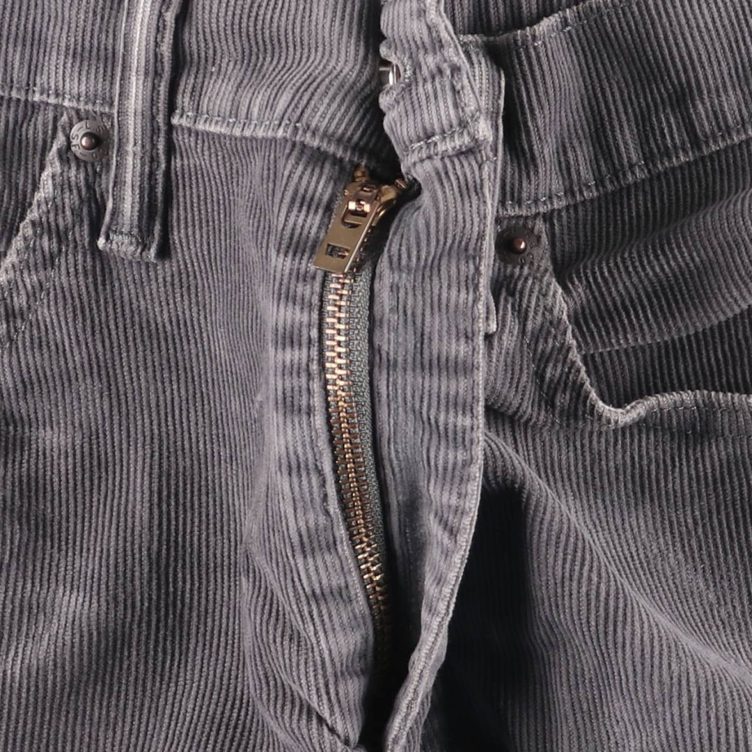 Levi's 514 Corduroy Pants, Men's, Size W34 cotton gray type Vintage Second Hand