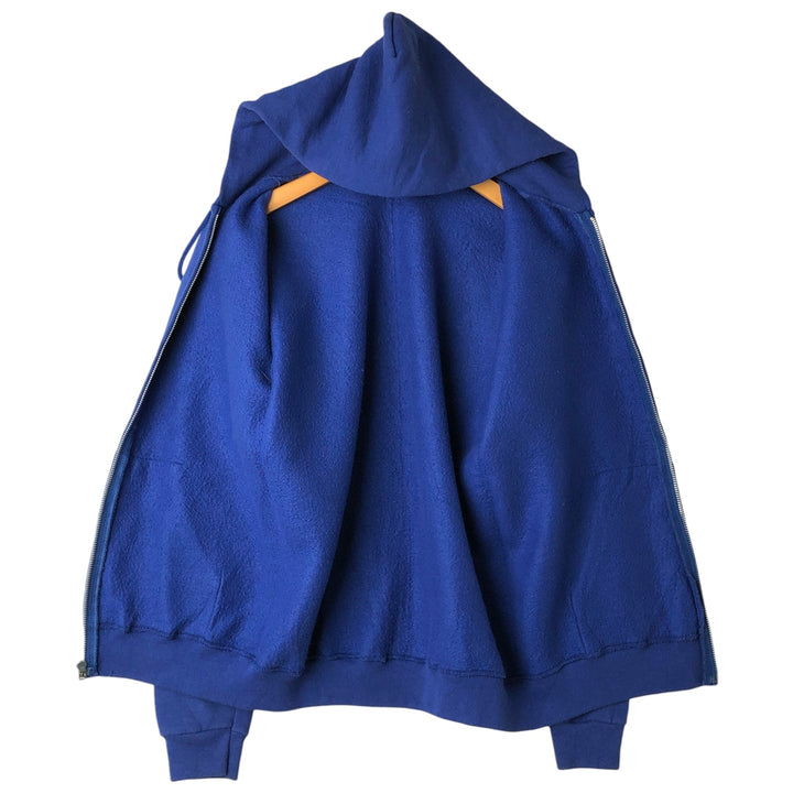 Vintage 90'S Lee Heavy Weight Full-Zip Hoodie, Made in USA, Men's Size XL cotton blue type Vintage Second Hand