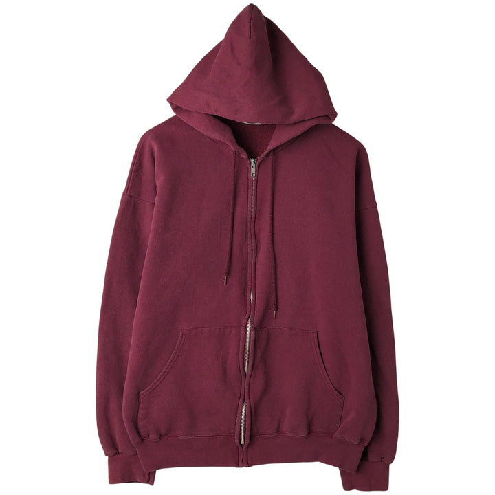 Vintage 90'S Cheetah full-zip sweatshirt hoodie, made in the USA, size M. cotton Red type red-purple Vintage Second Hand