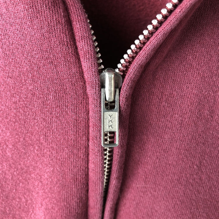 Vintage 90'S Cheetah full-zip sweatshirt hoodie, made in the USA, size M. cotton Red type red-purple Vintage Second Hand