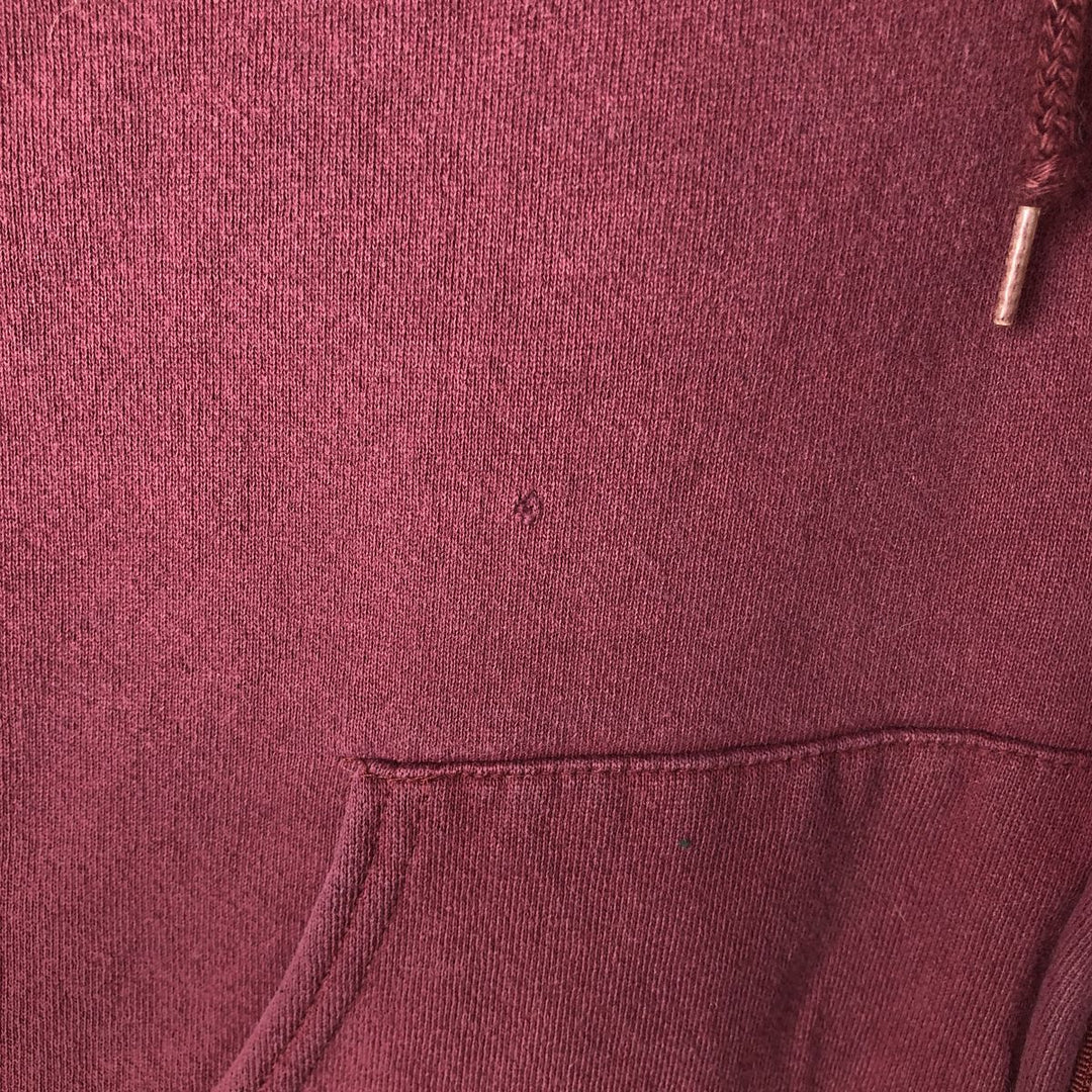 Vintage 90'S Cheetah full-zip sweatshirt hoodie, made in the USA, size M. cotton Red type red-purple Vintage Second Hand