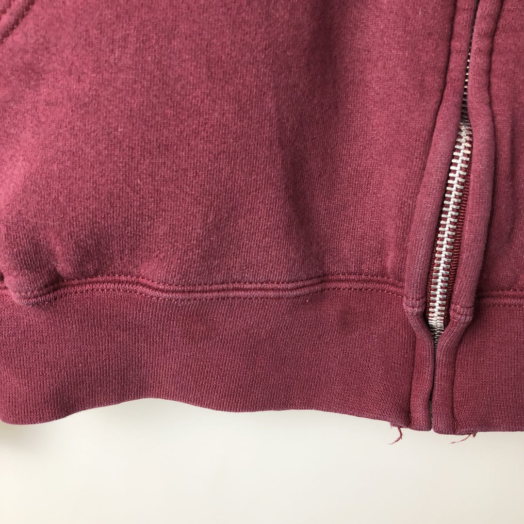 Vintage 90'S Cheetah full-zip sweatshirt hoodie, made in the USA, size M. cotton Red type red-purple Vintage Second Hand