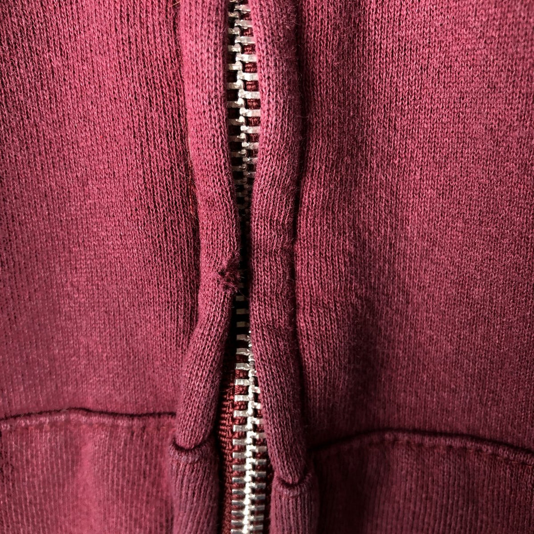 Vintage 90'S Cheetah full-zip sweatshirt hoodie, made in the USA, size M. cotton Red type red-purple Vintage Second Hand