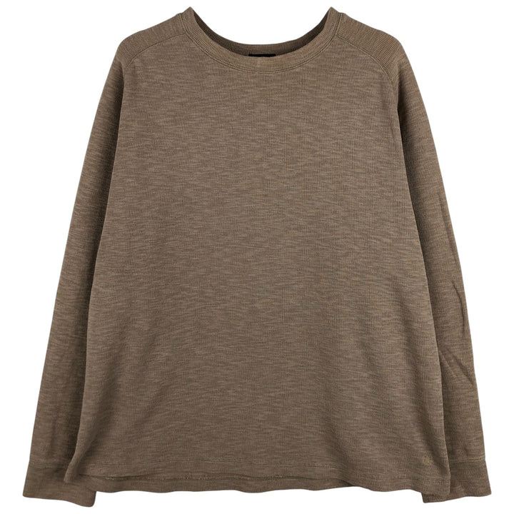 2000'S Banana Republic long-sleeved T-shirt, men's XXL cotton beige type brown Vintage Second Hand