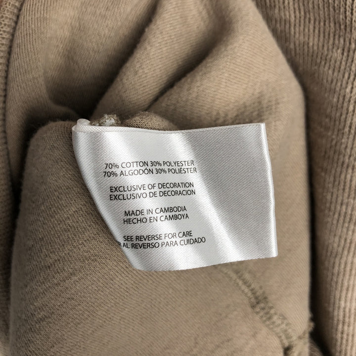 2000'S Banana Republic long-sleeved T-shirt, men's XXL cotton beige type brown Vintage Second Hand