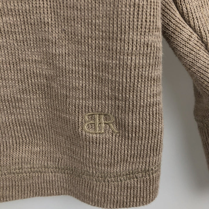 2000'S Banana Republic long-sleeved T-shirt, men's XXL cotton beige type brown Vintage Second Hand