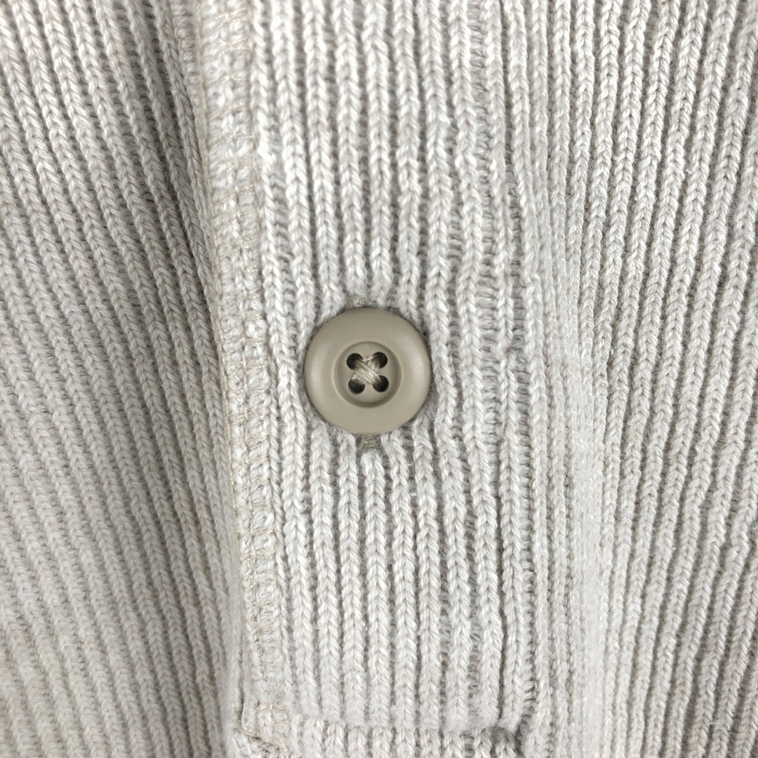 Eddie Bauer Henley Neck Long T-Shirt, Men's XL cotton gray type Vintage Second Hand