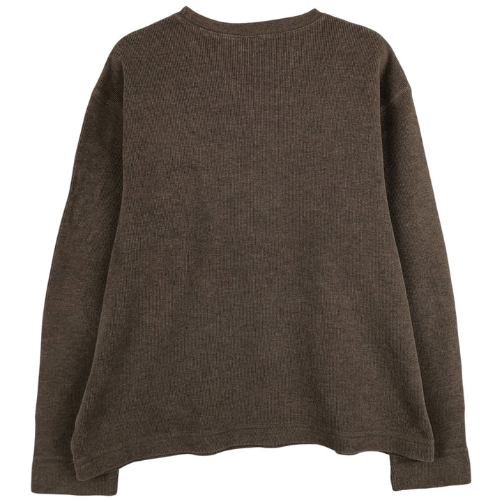 GAP V-neck long T-shirt, men's size XL cotton brown type Vintage Second Hand