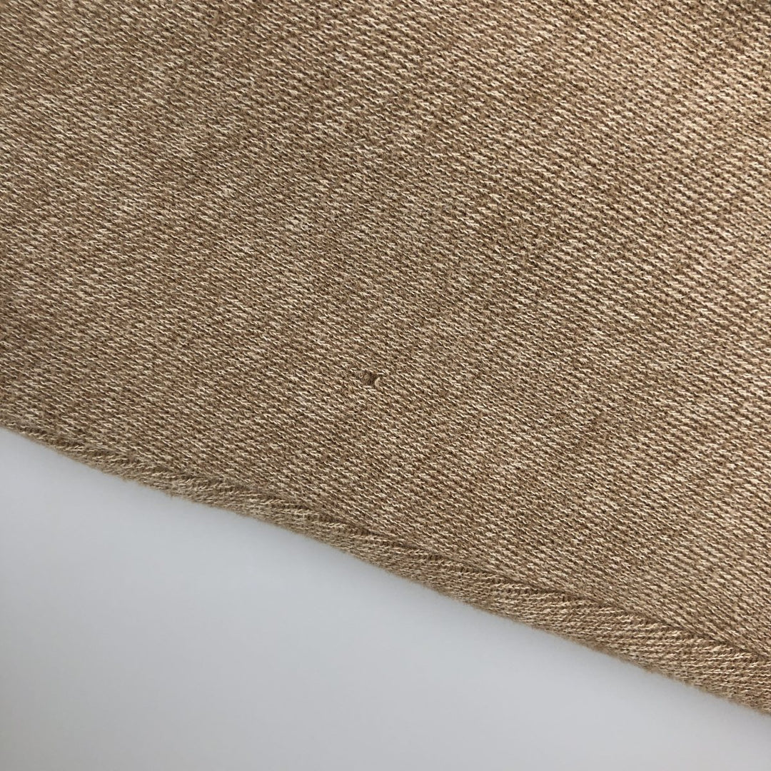 Eddie Bauer V-neck long T-shirt, men's size M cotton beige type brown Vintage Second Hand