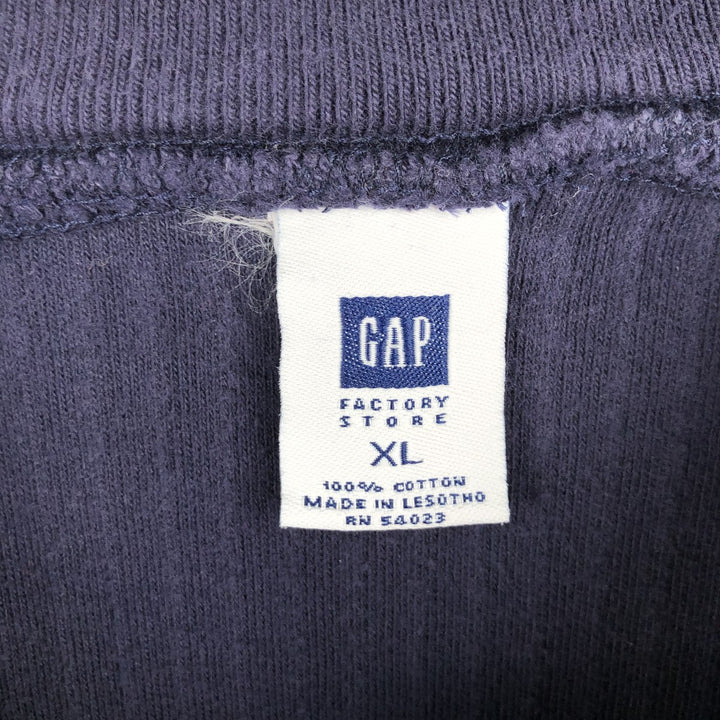 2000'S GAP Long Sleeve T-Shirt, Men's XL cotton navy blue type Vintage Second Hand