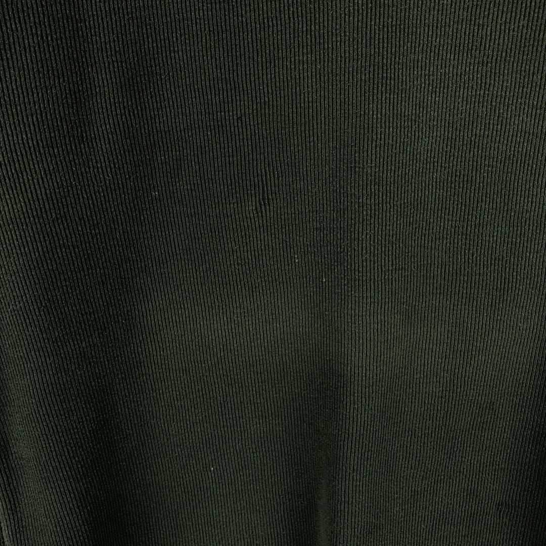 Ralph Lauren CHAPS V-neck long T-shirt, men's XL size cotton Green type dark green Vintage Second Hand