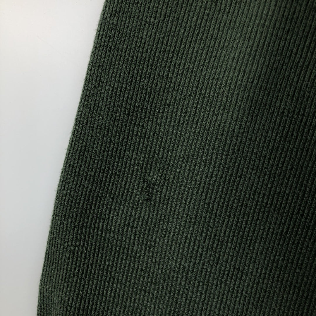 Ralph Lauren CHAPS V-neck long T-shirt, men's XL size cotton Green type dark green Vintage Second Hand