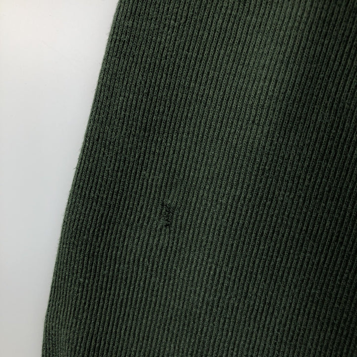 Ralph Lauren CHAPS V-neck long T-shirt, men's XL size cotton Green type dark green Vintage Second Hand