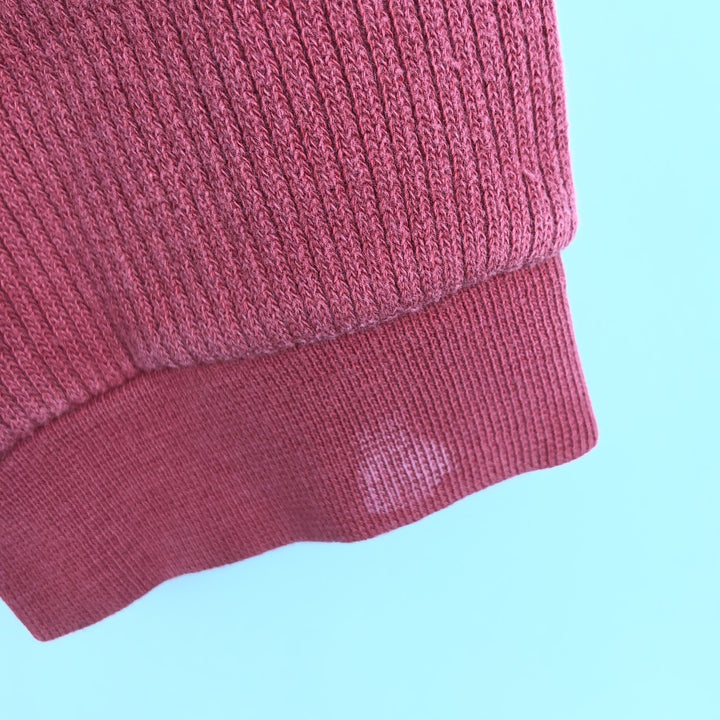 Vintage 1980'S Ralph Lauren Chaps Henley-neck long-sleeved T-shirt, size L, men's size L cotton red type Vintage Second Hand