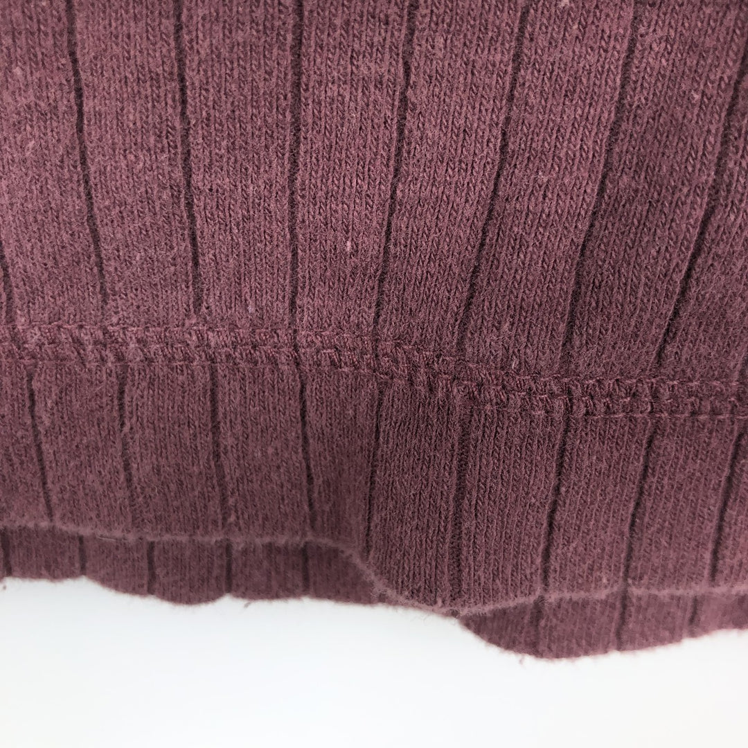 Levi's Henley neck long T-shirt, men's size L cotton purple type Vintage Second Hand