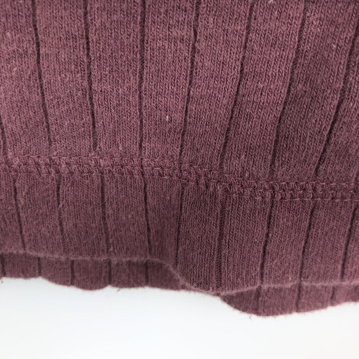 Levi's Henley neck long T-shirt, men's size L cotton purple type Vintage Second Hand