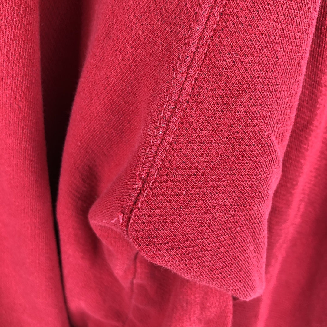 Ralph Lauren CHAPS V-neck long T-shirt, men's XL size cotton red type Vintage Second Hand