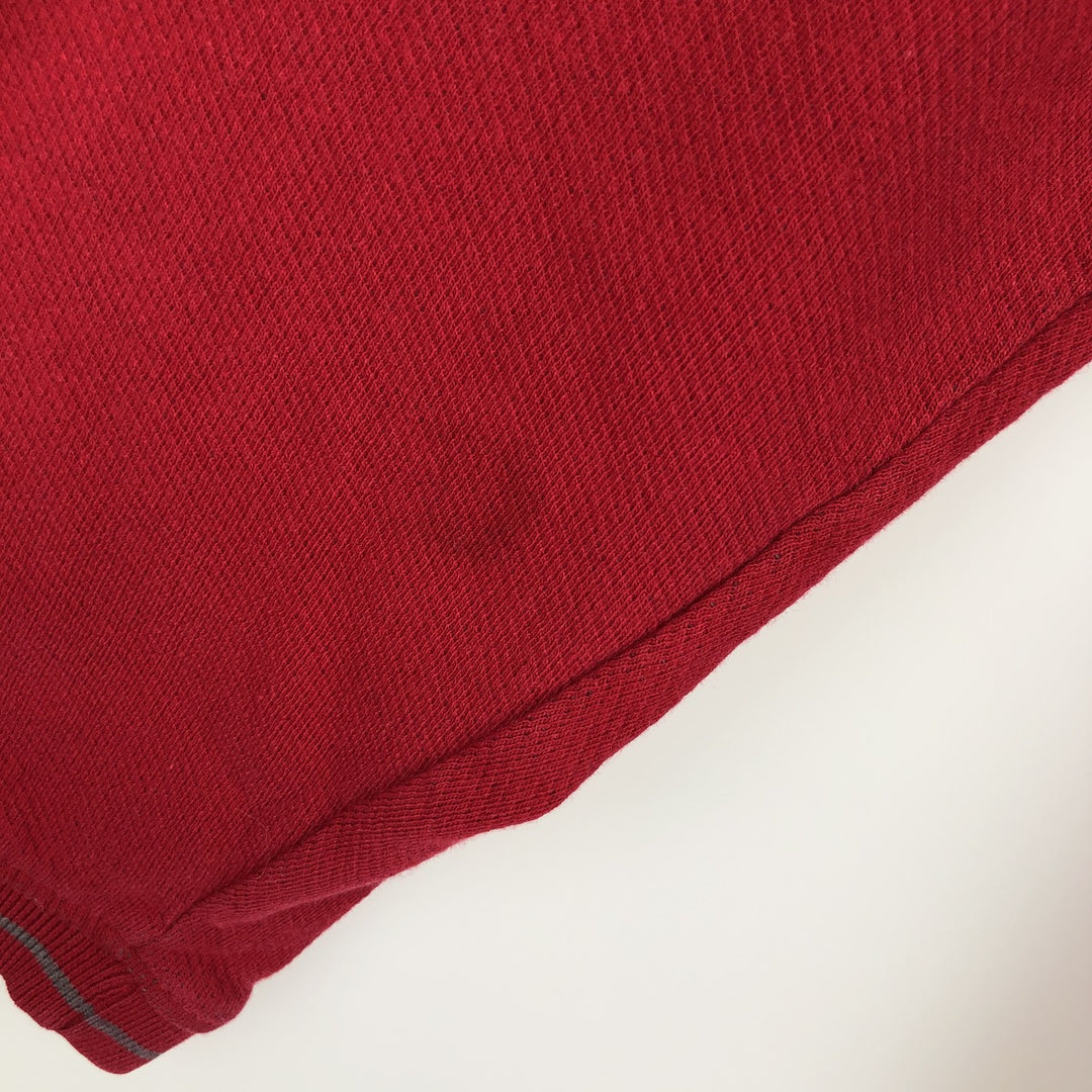 Ralph Lauren CHAPS V-neck long T-shirt, men's XL size cotton red type Vintage Second Hand