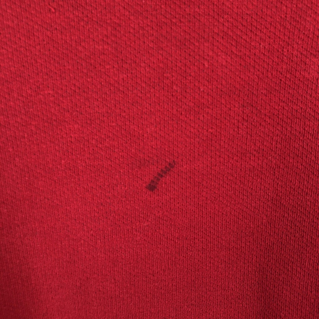 Ralph Lauren CHAPS V-neck long T-shirt, men's XL size cotton red type Vintage Second Hand