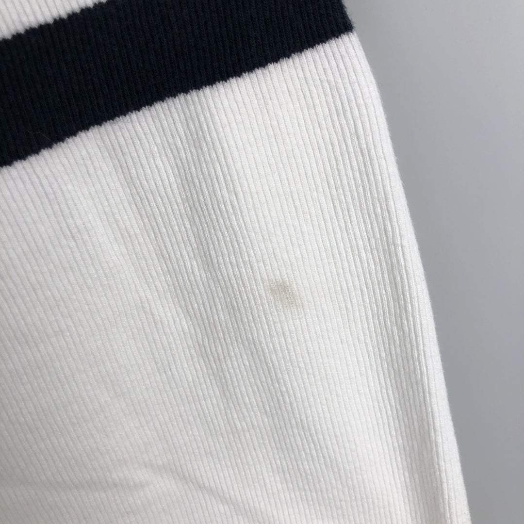 Ralph Lauren CHAPS V-neck long T-shirt, men's XXL cotton white type Vintage Second Hand