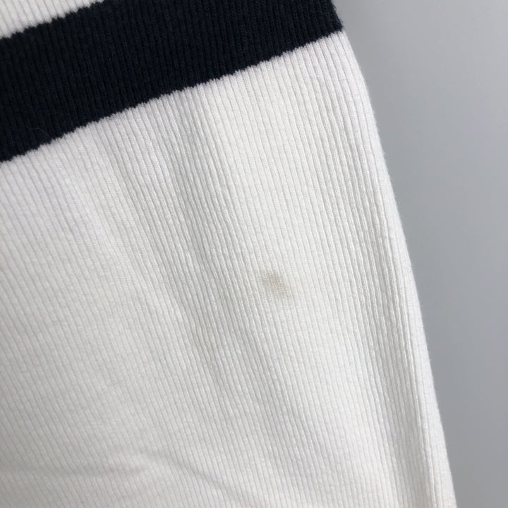 Ralph Lauren CHAPS V-neck long T-shirt, men's XXL cotton white type Vintage Second Hand