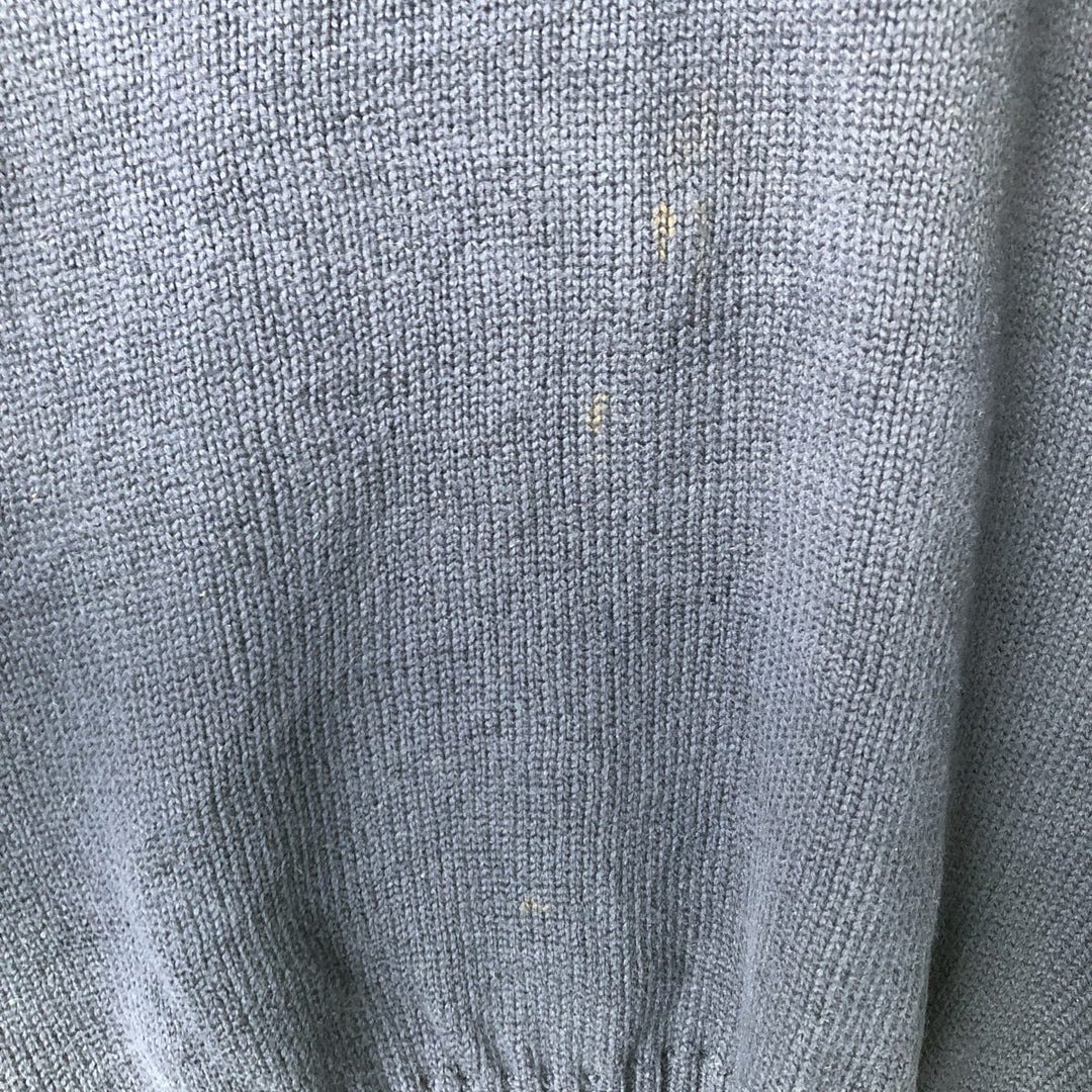 Ralph Lauren POLO by Ralph Lauren Cotton Knit Sweater Men's L size cotton navy blue type Vintage Second Hand