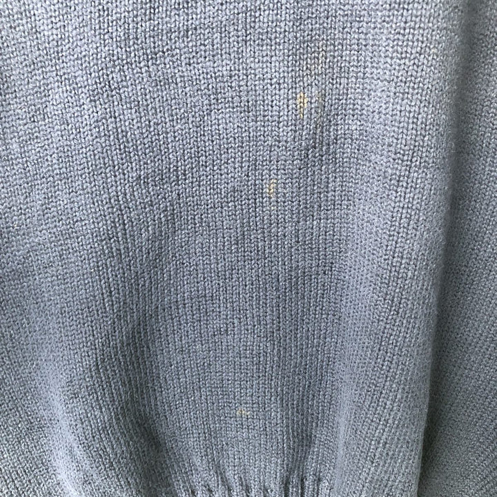 Ralph Lauren POLO by Ralph Lauren Cotton Knit Sweater Men's L size cotton navy blue type Vintage Second Hand