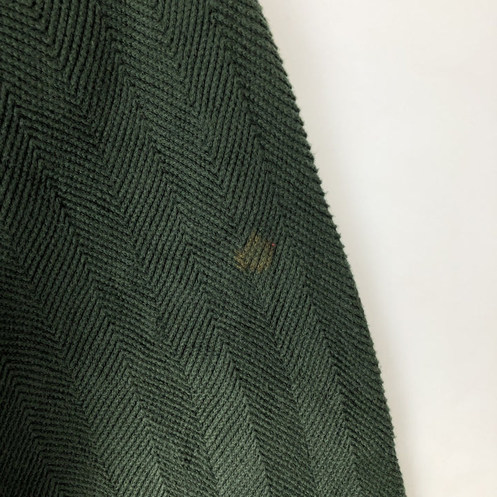 Ralph Lauren CHAPS Herringbone Cotton Knit Sweater Men's XL cotton Green type dark green Vintage Second Hand