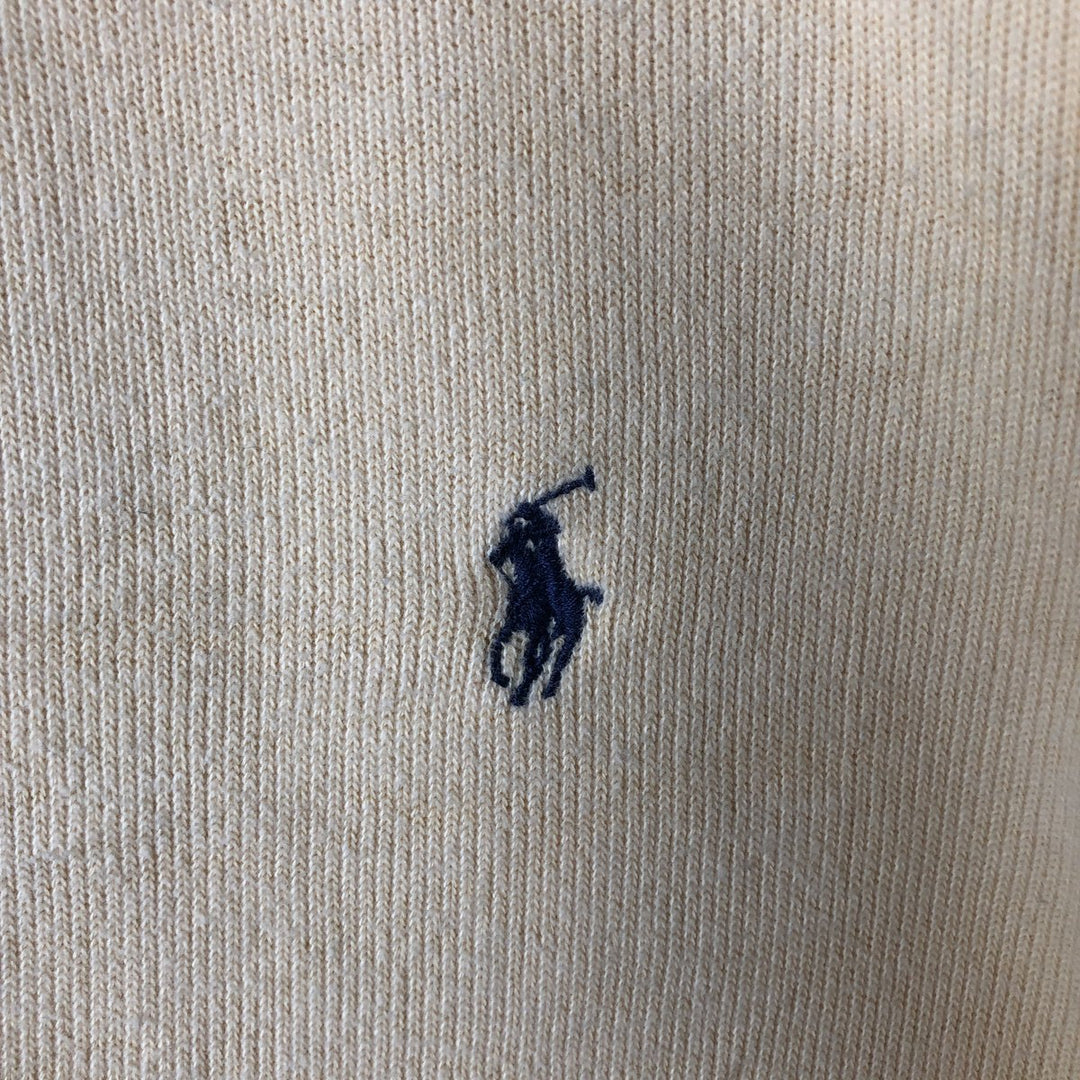 Ralph Lauren POLO by Ralph Lauren V-neck cotton knit sweater, men's size S cotton lemon yellow Vintage Second Hand